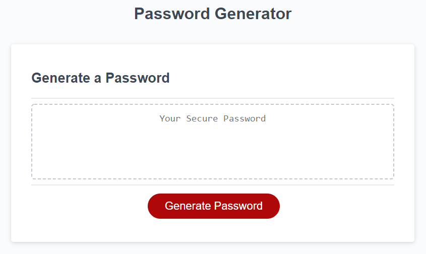 Password Generator