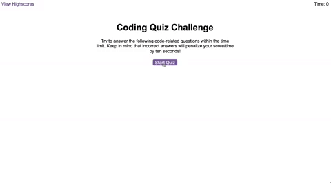 Code Quiz